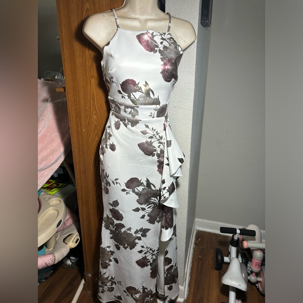 Sweet storm floral Maxi dress